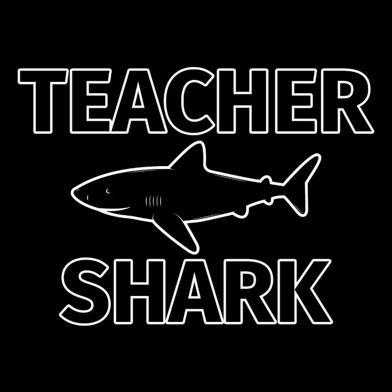 Requin enseignant. Cadeaux sympas pour les professeurs.