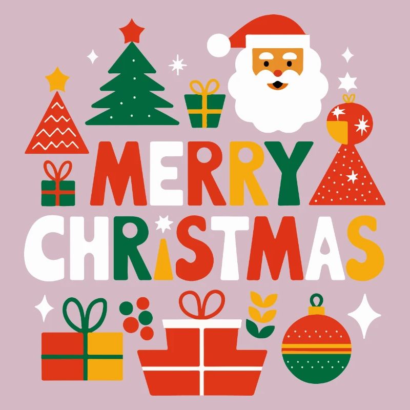 Design vibrant de joyeux Noël
