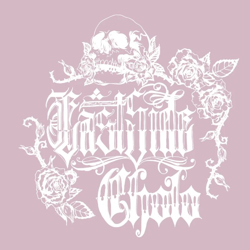 Skull Rose Gothic Design