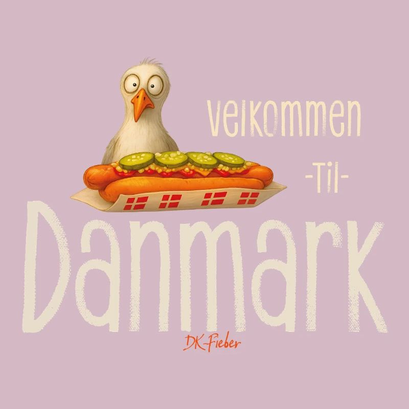 Velkommen til Danmark Möwe Hotdog Design