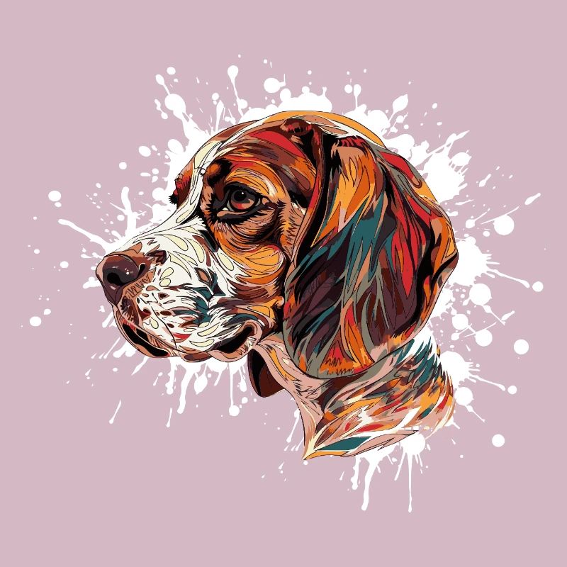 Explosion de couleurs Beagle