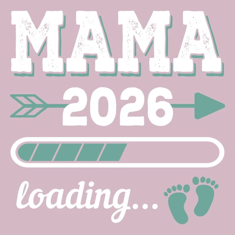 Mama 2026 Loading Werdender Mutter Geschenkidee