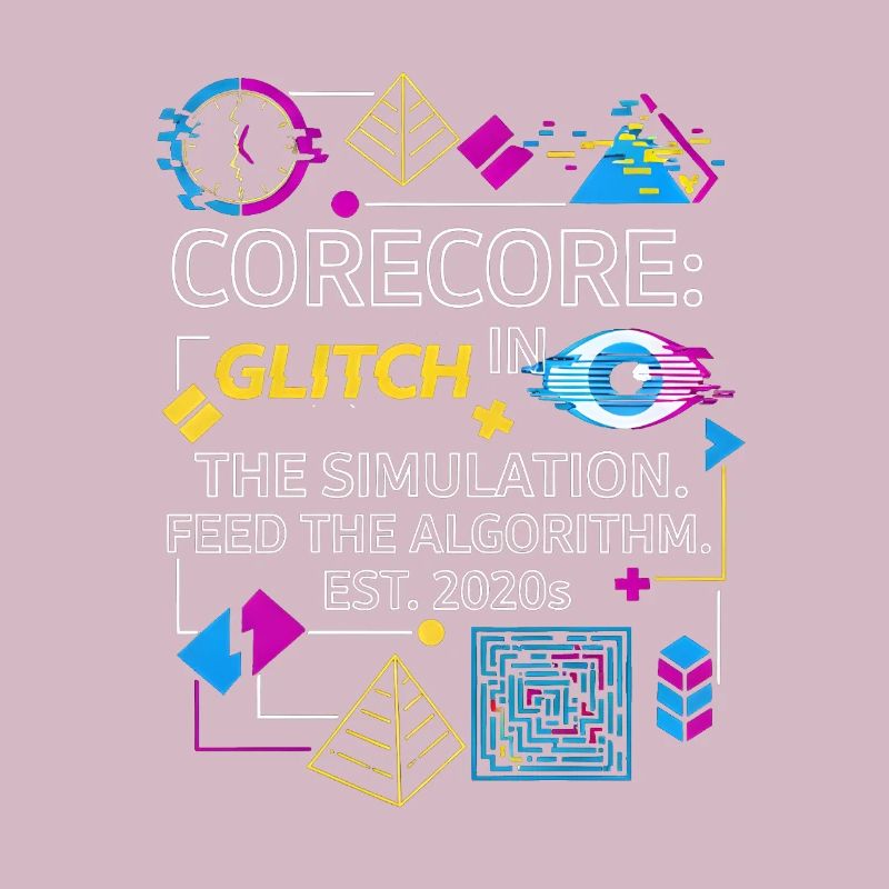 Corecore Glitch Simulation Algorithm Collage