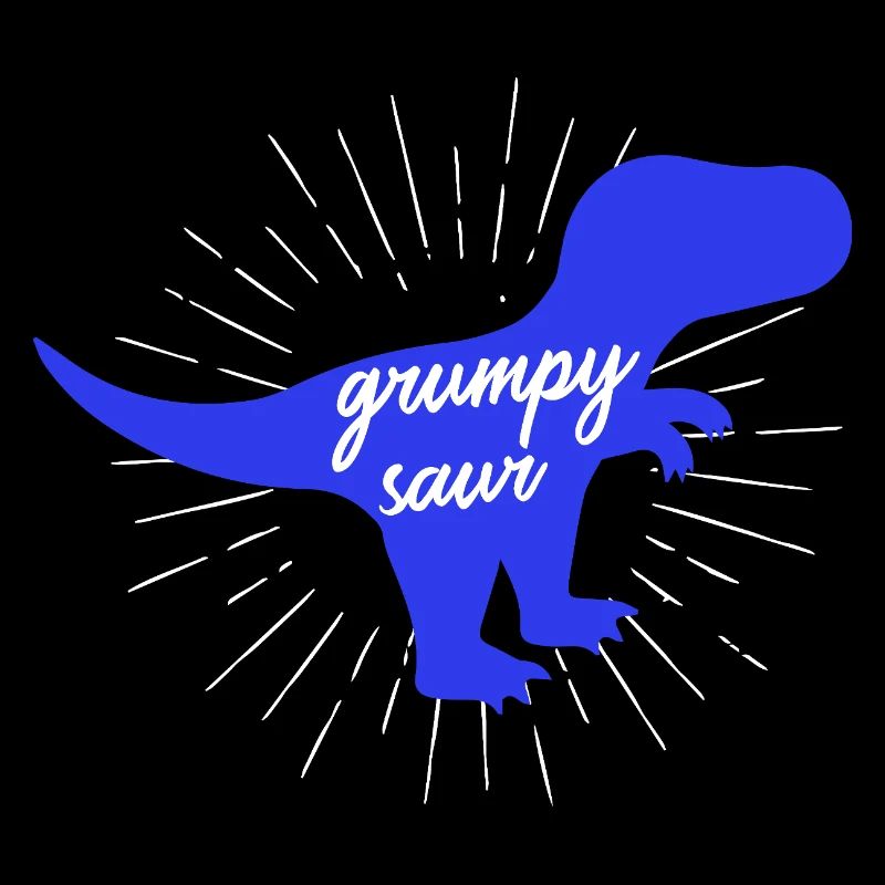 Grumpysaur Funny Dinosaur T-Rex Silhouette