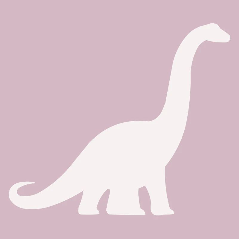 Silhouette de dinosaure à long cou