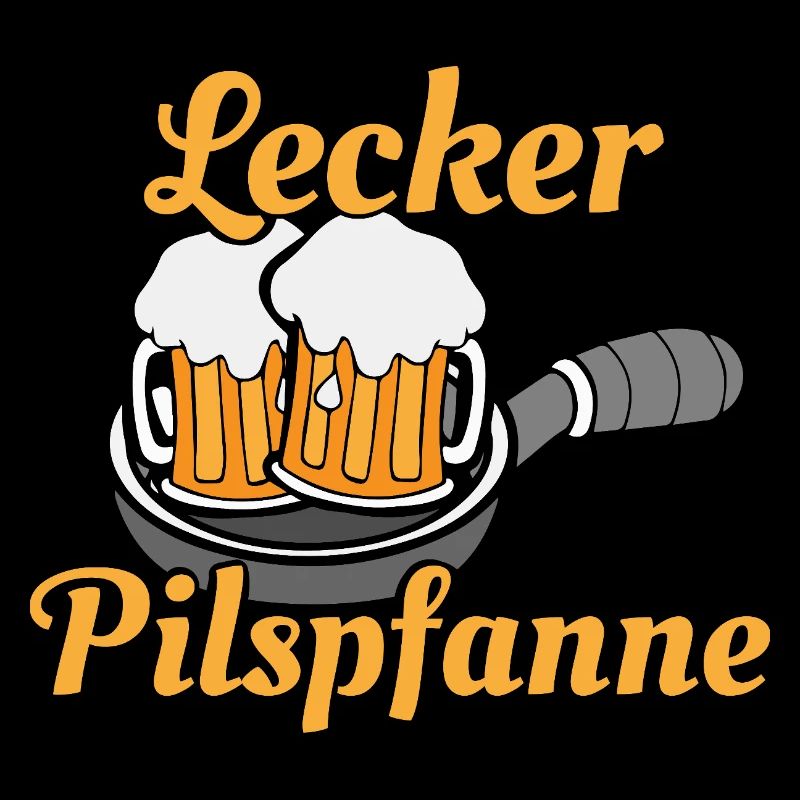 Lecker Pilspfanne Biertrinker Bier Bierglas