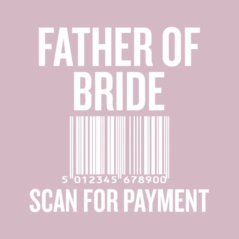 Vater von Bride Barcode Tee