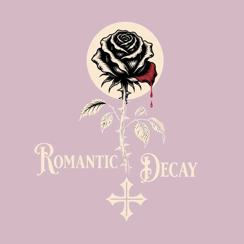 Romantic Decay Gothic Rose Design