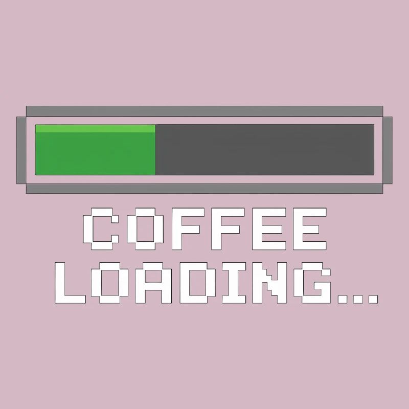 Coffee Loading Bar Pixel
