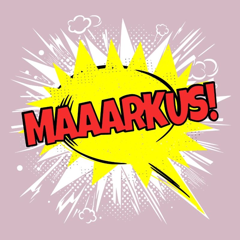 Markus Name Funny Speech Bubble Maaarkus!