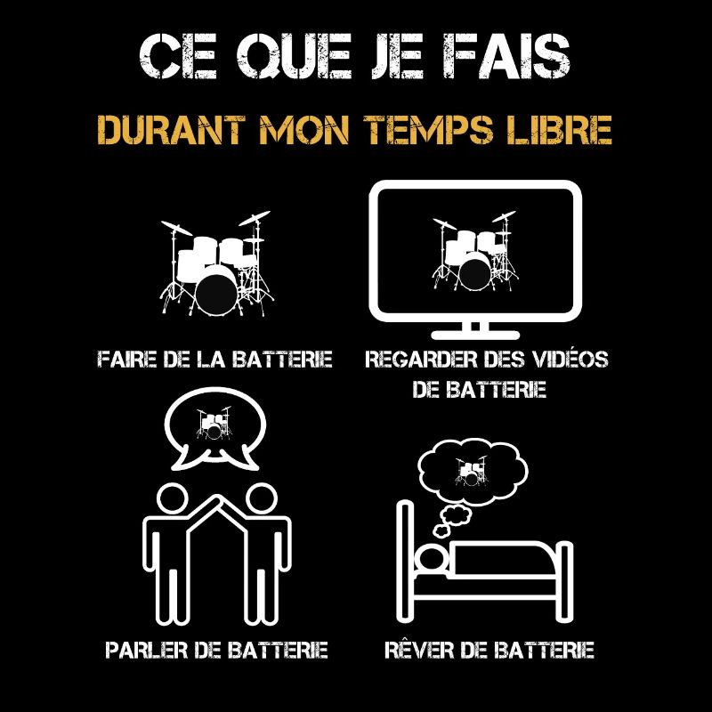 batterie temps libre humour