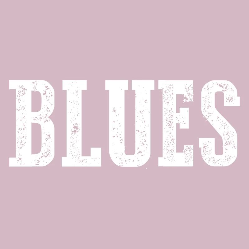Conception de typographie vintage blues
