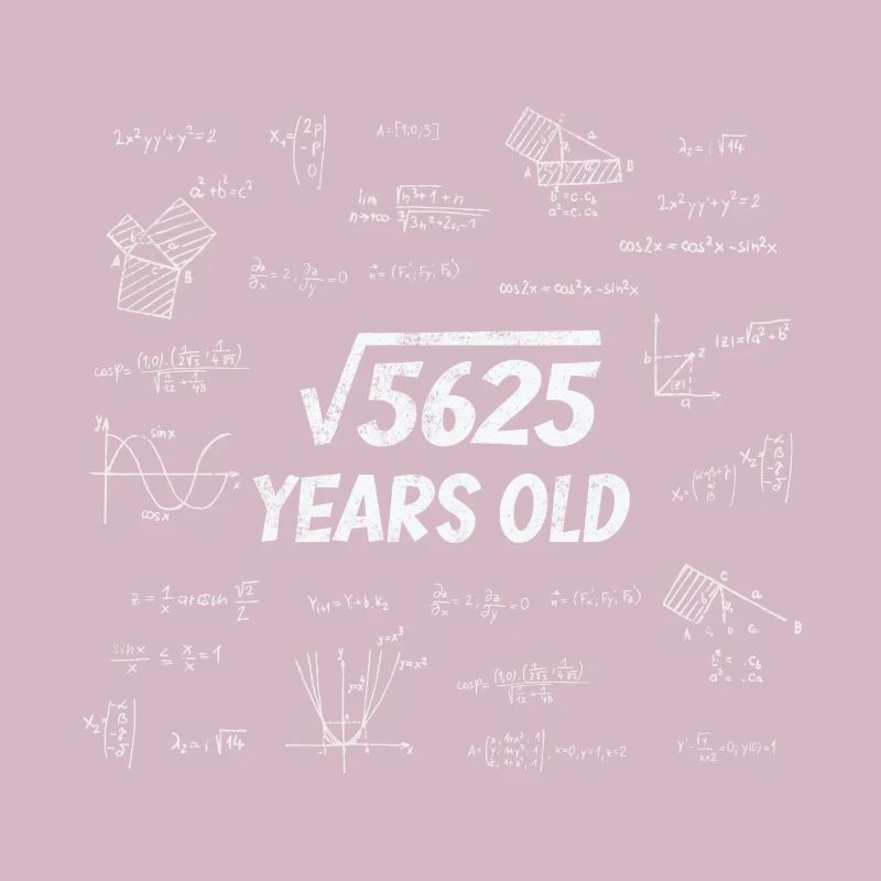 Square root from 5625 - 75th birthday math nerd