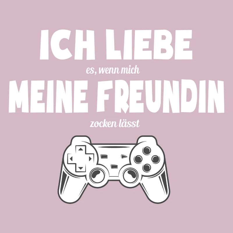 Freundin Zocker Gamer Gaming Controller Geschenk