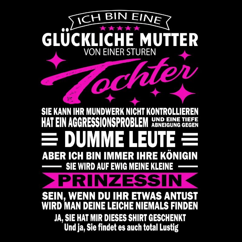 Glückliche Mutter Verwöhnte Mama Sture Tochter