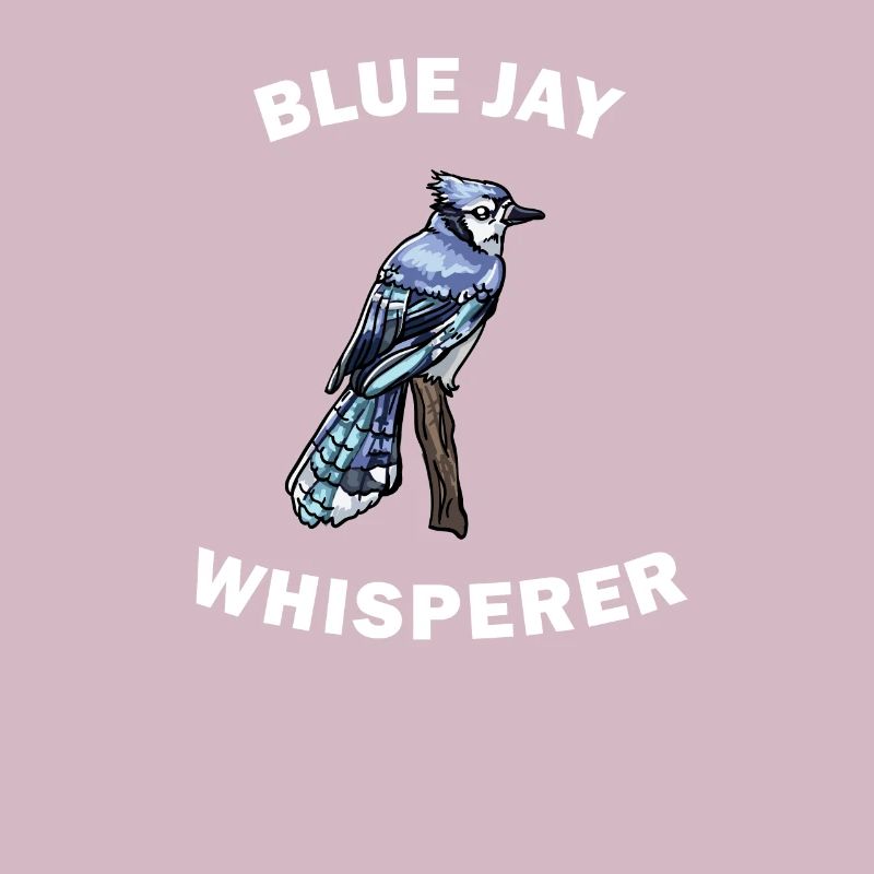 Lustiger Blauhäher Blue Jay Flüsterer