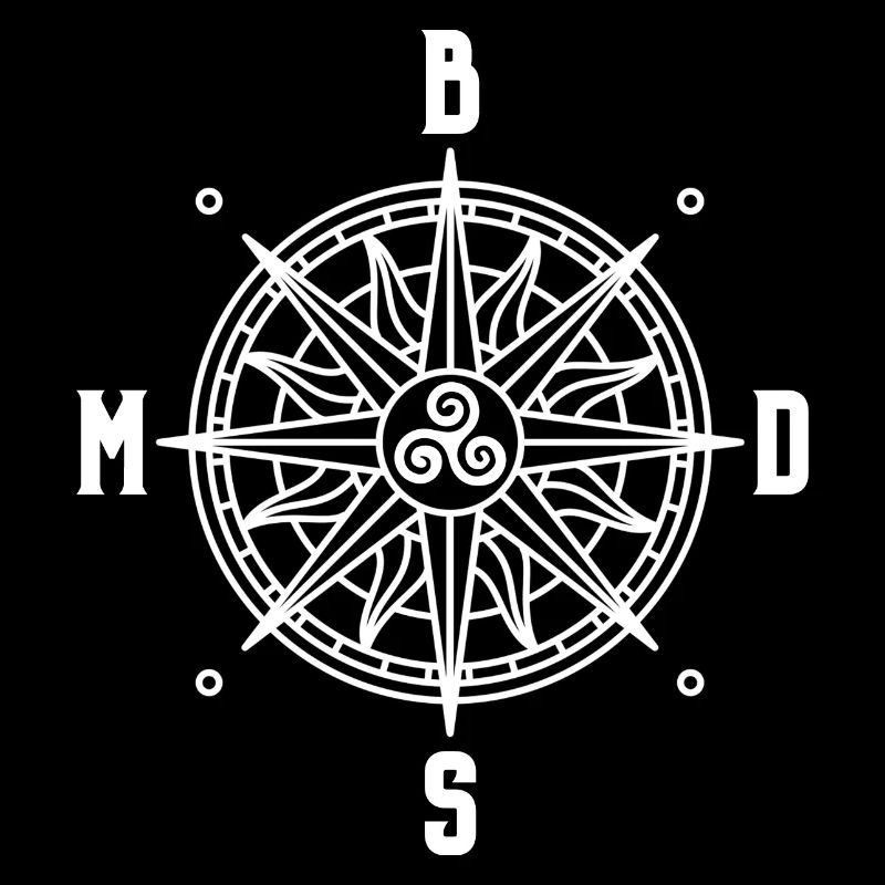 BDSM Triskele Emblem Compass SM Gift