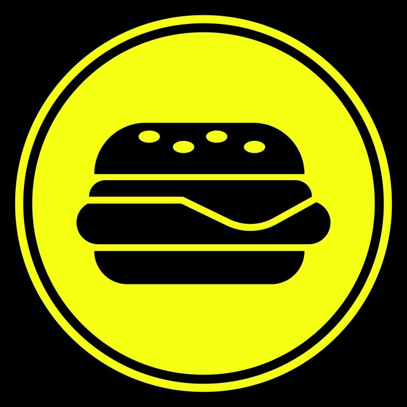 Silhouette de l’icône du hamburger