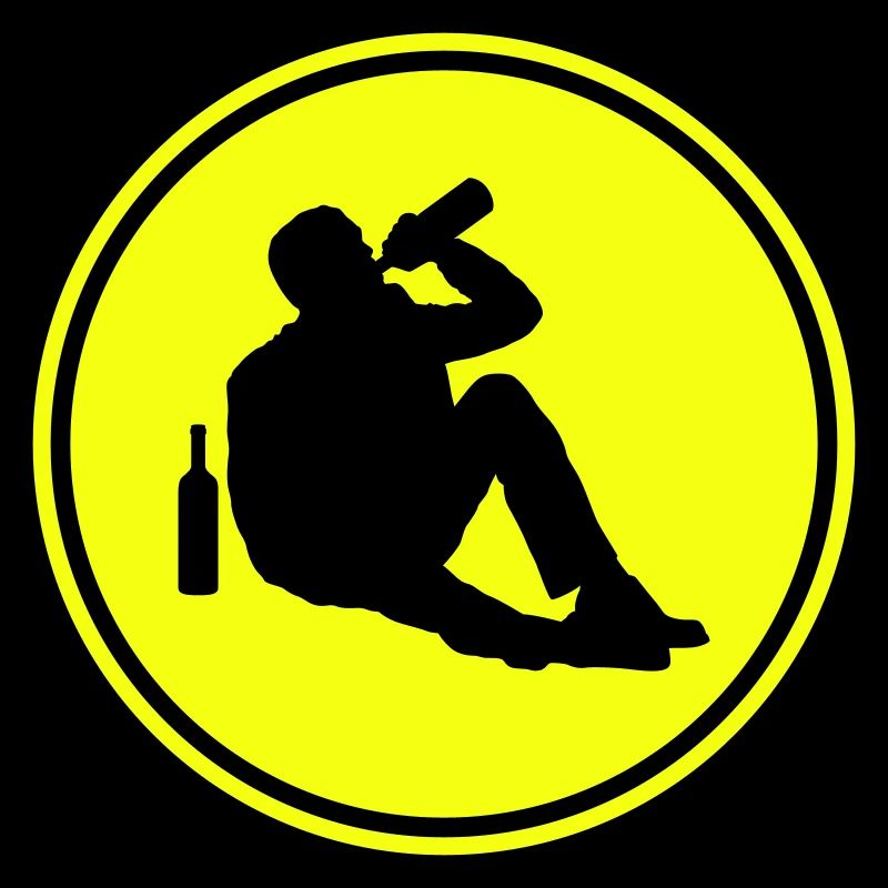 Drinking alcohol man