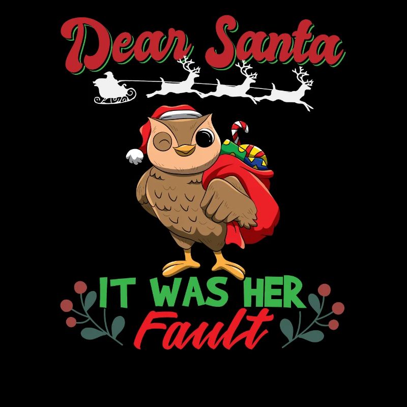 Dear Santa It Was Her Fault Siblings Matching Xmas