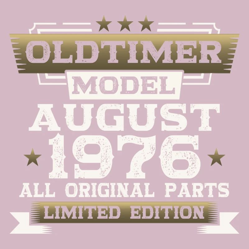 47th Birthday Man Oldtimer Août 1976