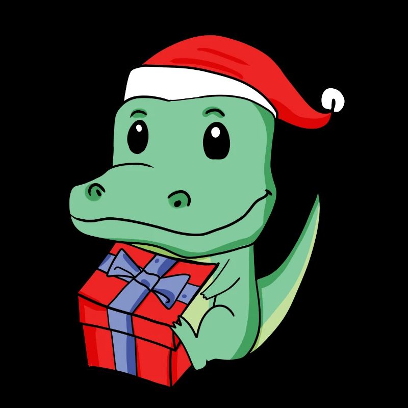 Noël Crocodile Bébé avec Cadeau
