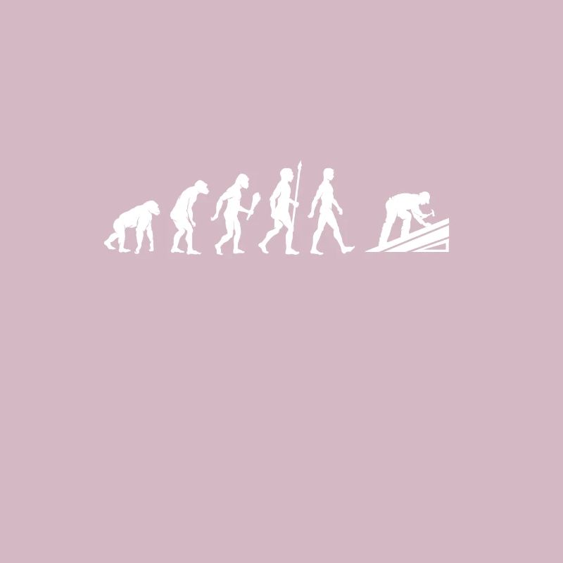 Lustige Dachdecker Evolution Dach Geschenkidee