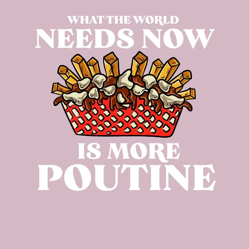 Kanadische Poutine Pommes Frites Mittagessen