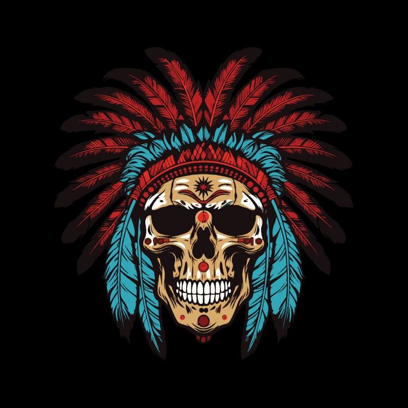 Chef indien Apache Skull