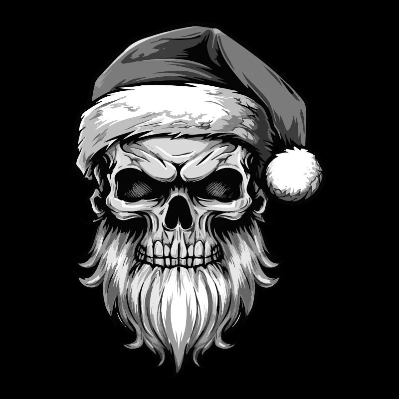 Weihnachtsmann Totenkopf