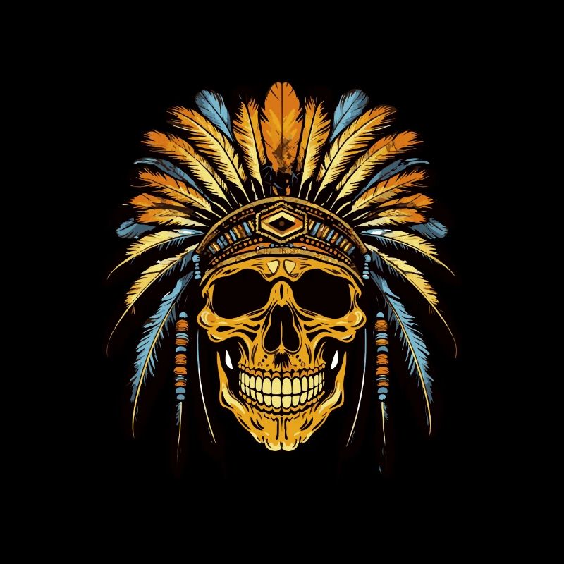 Chef Crâne Apache Indien