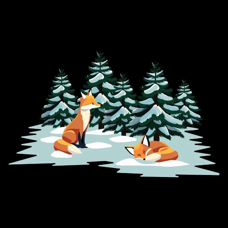 Füchse im Wald