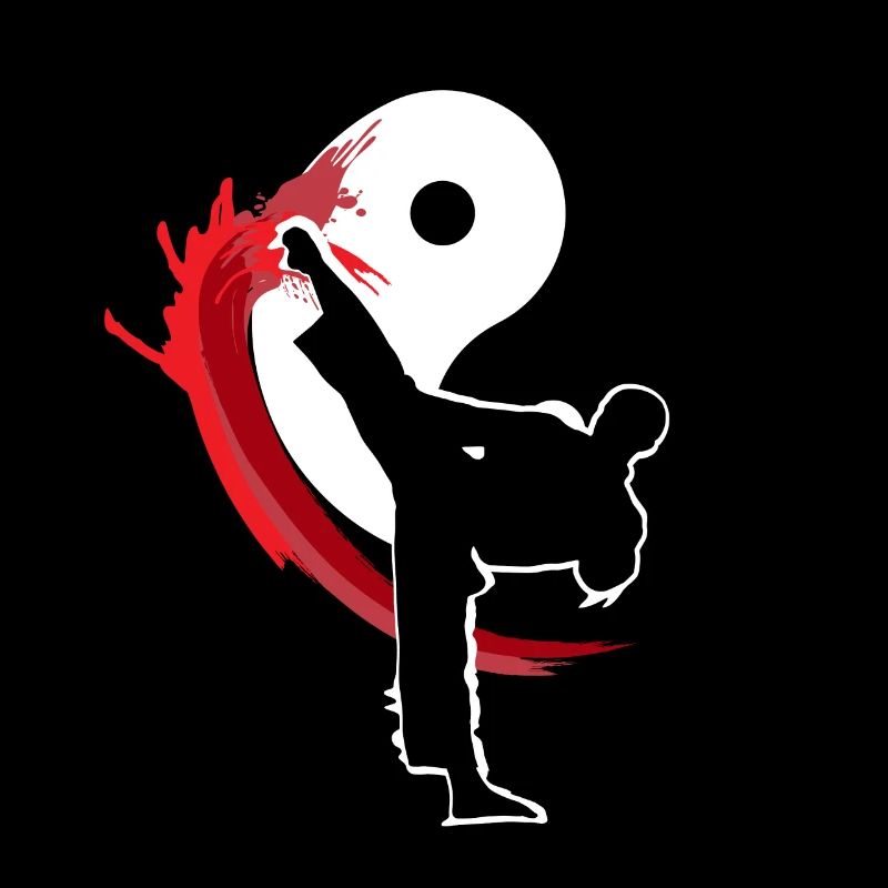 Yin Yang Karate Tae Kwon Do Kick Kick