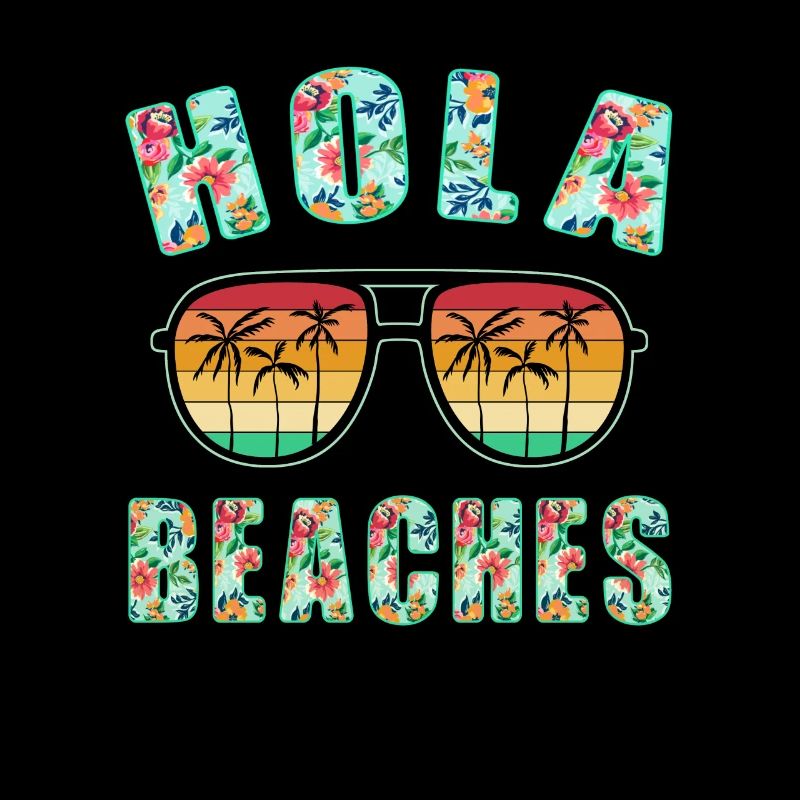 Hola Beaches Top Retro Summer Plage de lunettes de soleil