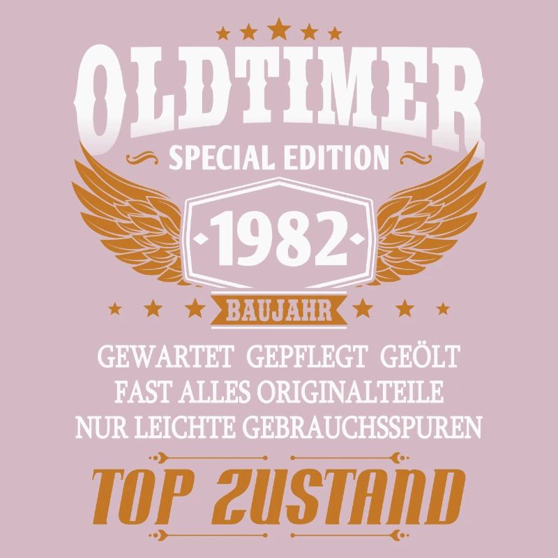Oldtimer Baujahr 1982 geboren Geburtstag Spruch