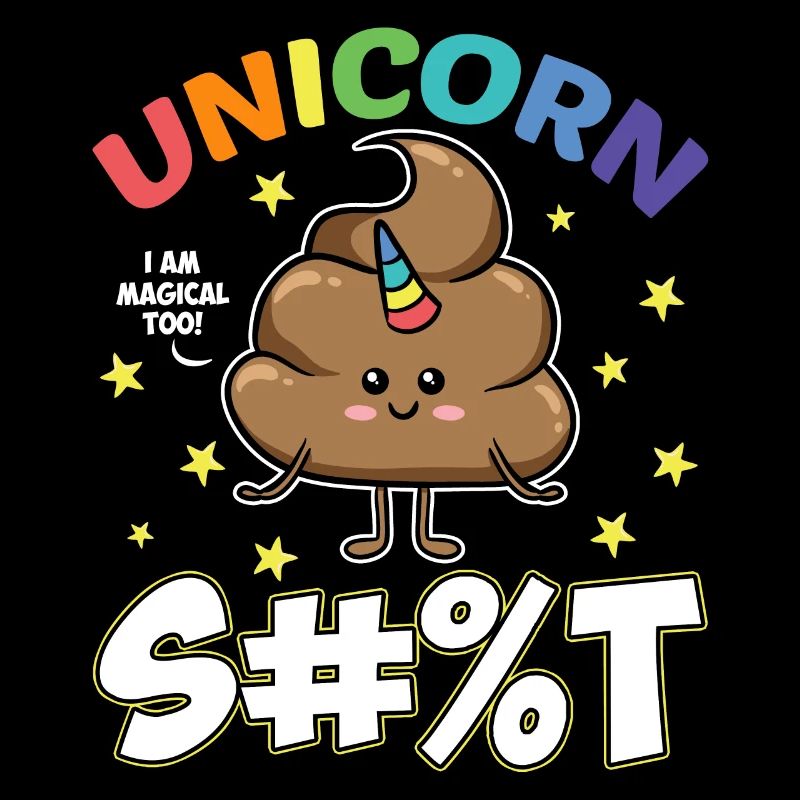 Funny unicorn pile shit shit gift