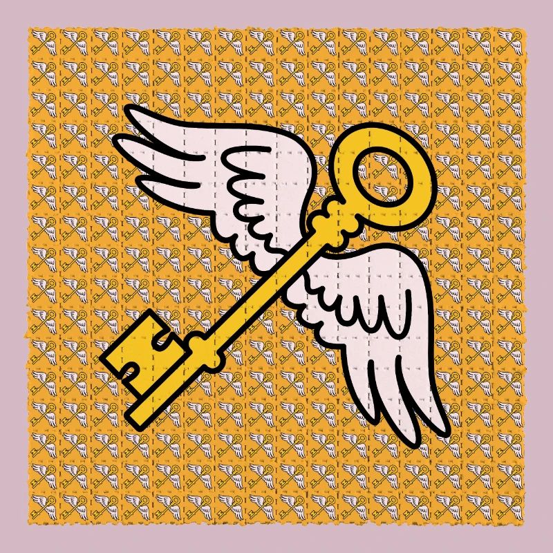 Feuille de Buvard de LSD Flying Keys