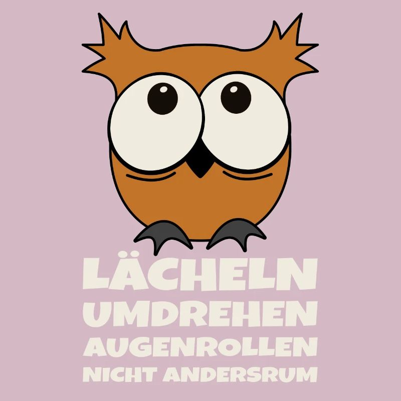 Lächeln Umdrehen Augenrollen Nicht Andersrum Eule