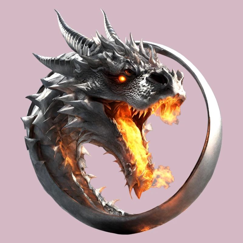 Feuerdrache im Ring