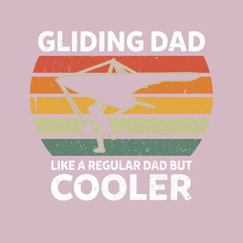 Retro Glider Dad Like A Regular Dad But Cooler