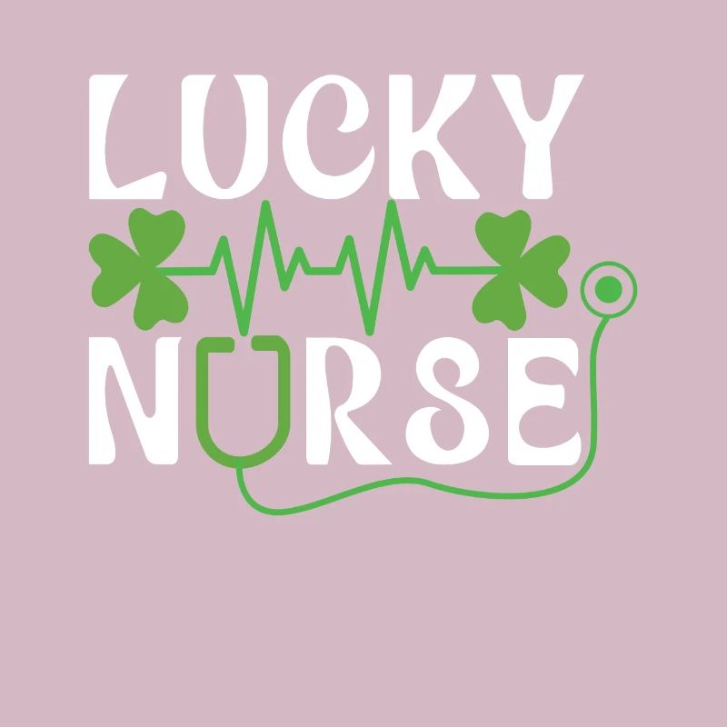 Saint Patrick Day Shamrock Infirmière chanceuse
