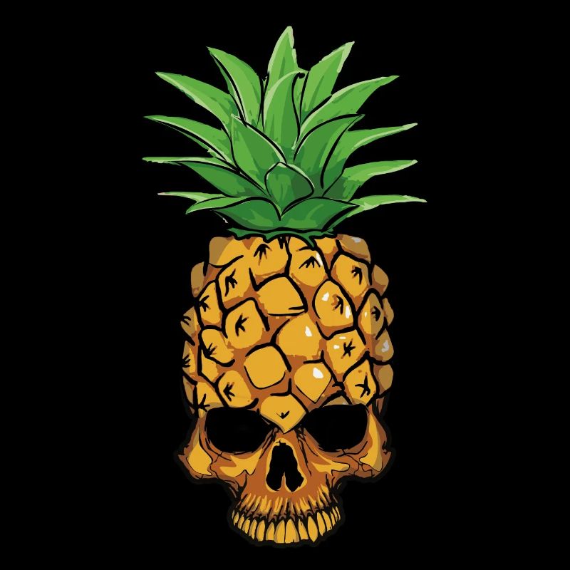 Pineapple Surf Hello Summer Dia De Los Muertos