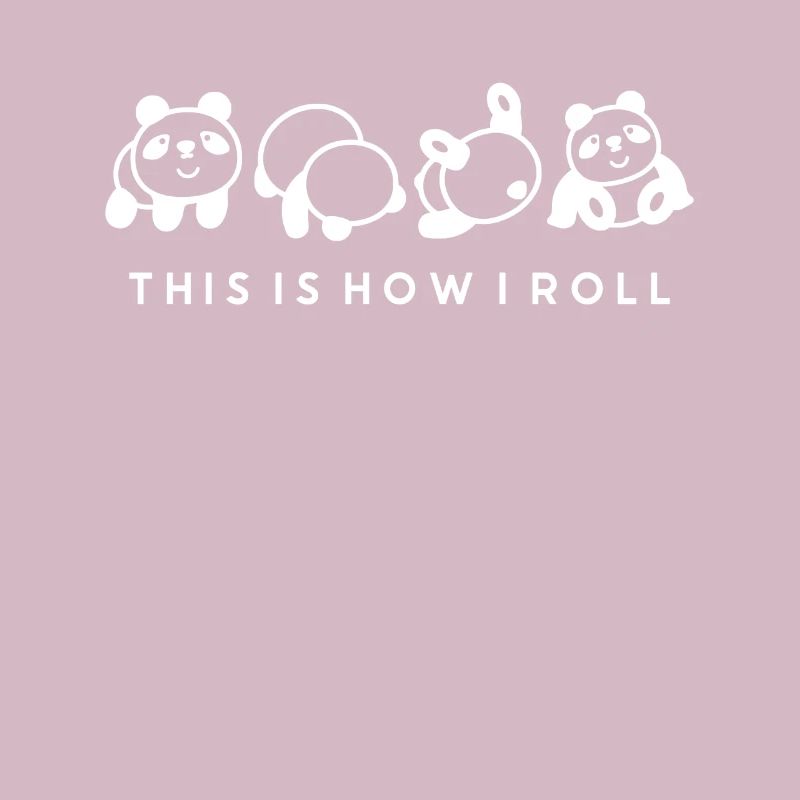 C'est comme ça que je roule un joli panda ours