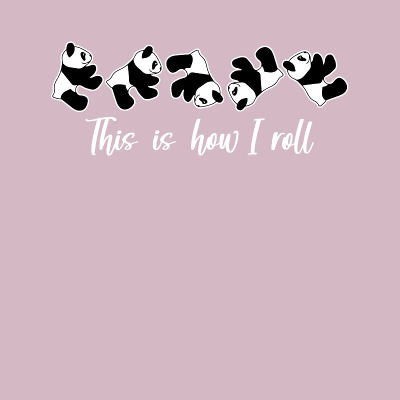 C'est comme ça que je roule un joli panda ours