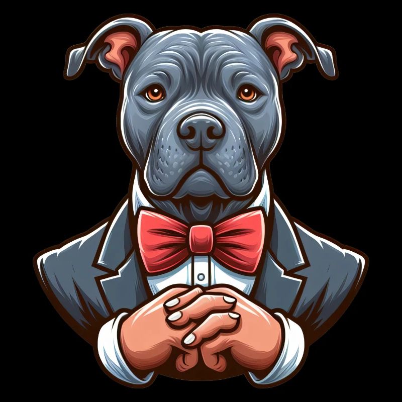 Pitbull trägt Smoking