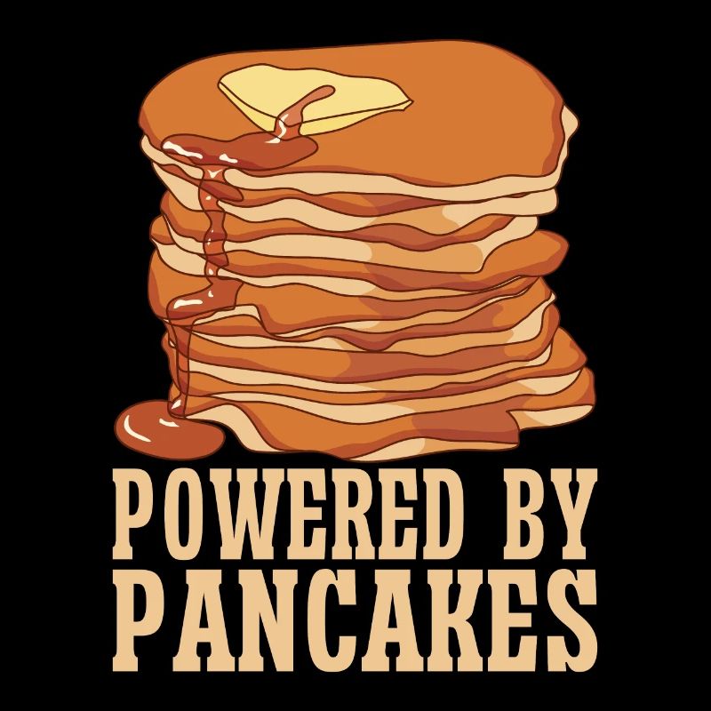 Pancake Breakfast Syrup Food Funny