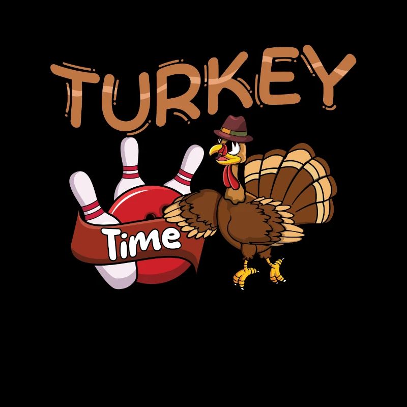 Quilles de quilles de dinde de l’heure de la dinde Thanksgiving