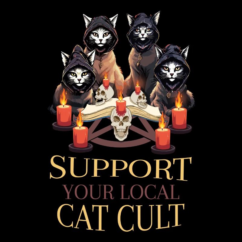 Local Cat Cult Occult Satanic Pastel Gothic