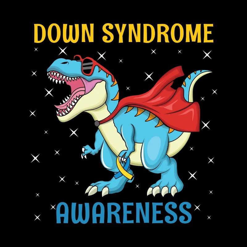Dinosaurier Superheld Down Syndrom Bewusstsein