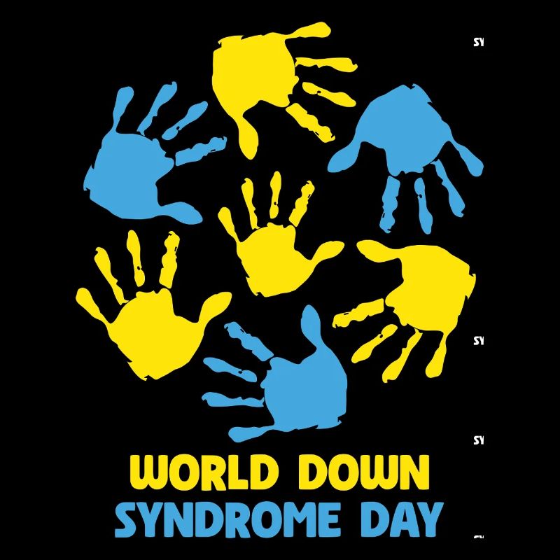 Welt Down Syndrom Tag Handabdrücke